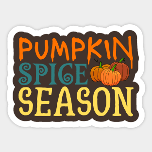 pumpkin spice season halloween Sticker